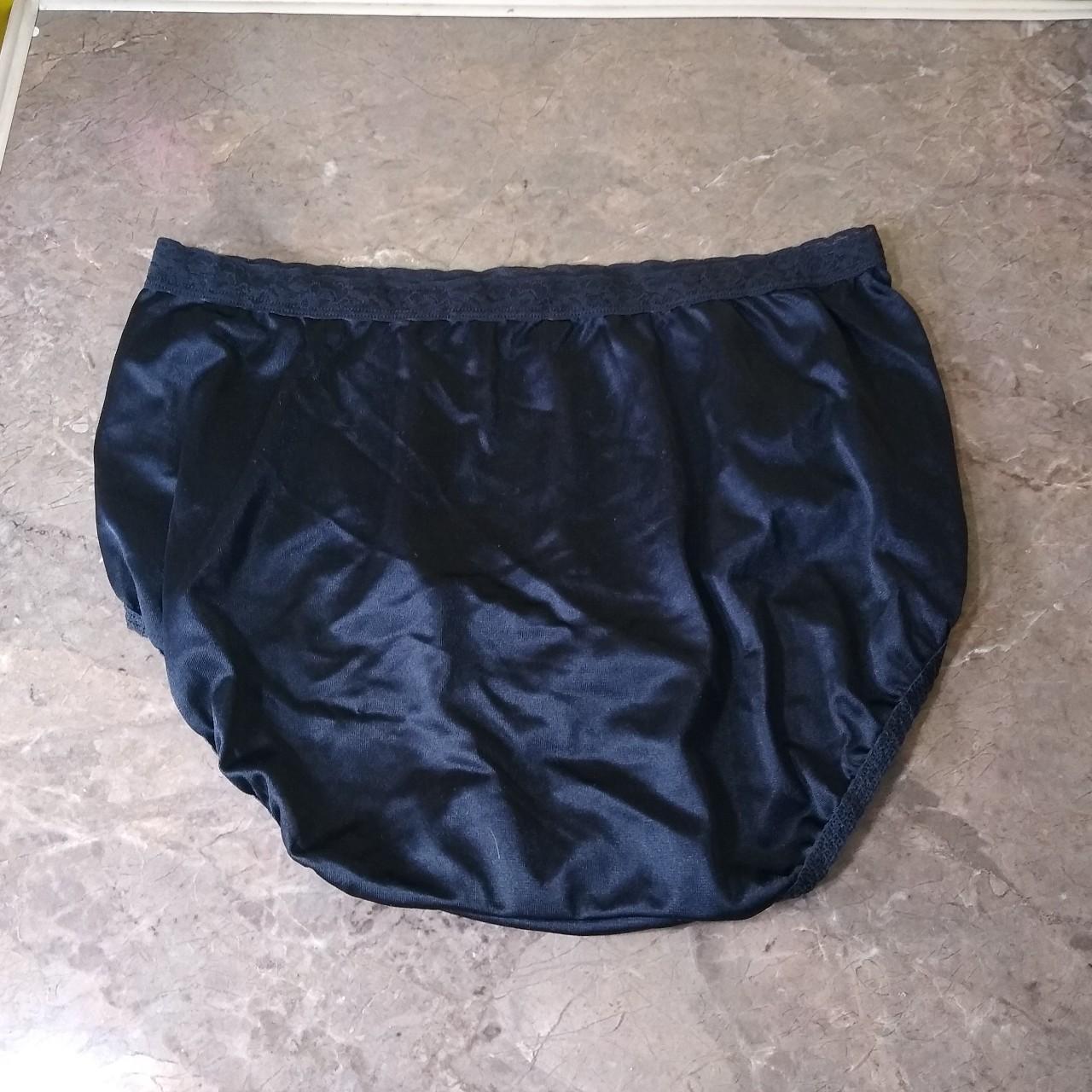 Hanes solid black silky smooth full coverage pantie... - Depop