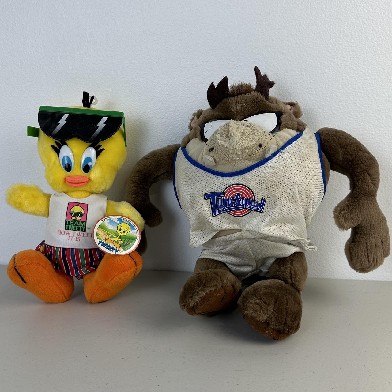 Vintage Looney Tunes Plush Toys - 1996 Space Jam Taz... - Depop