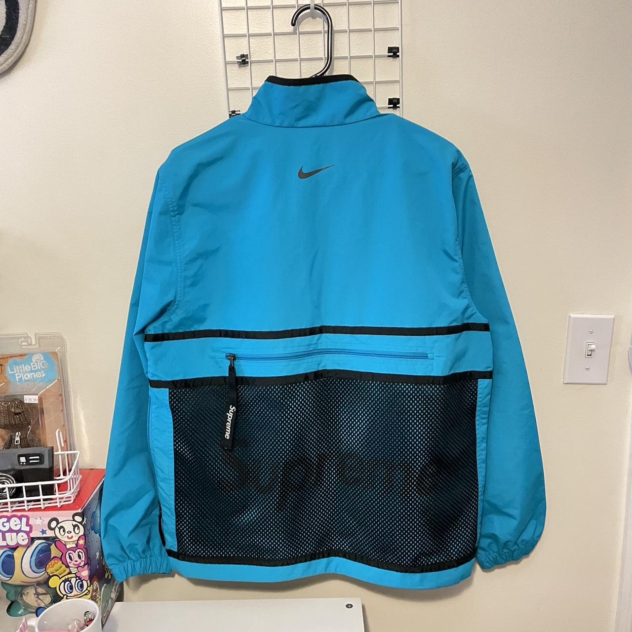 Supreme nike trail store running jacket blue