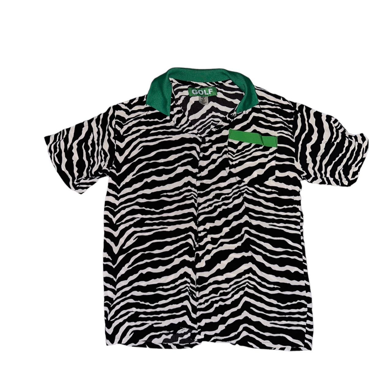 golf wang zebra shirt, size M, in good condition :)