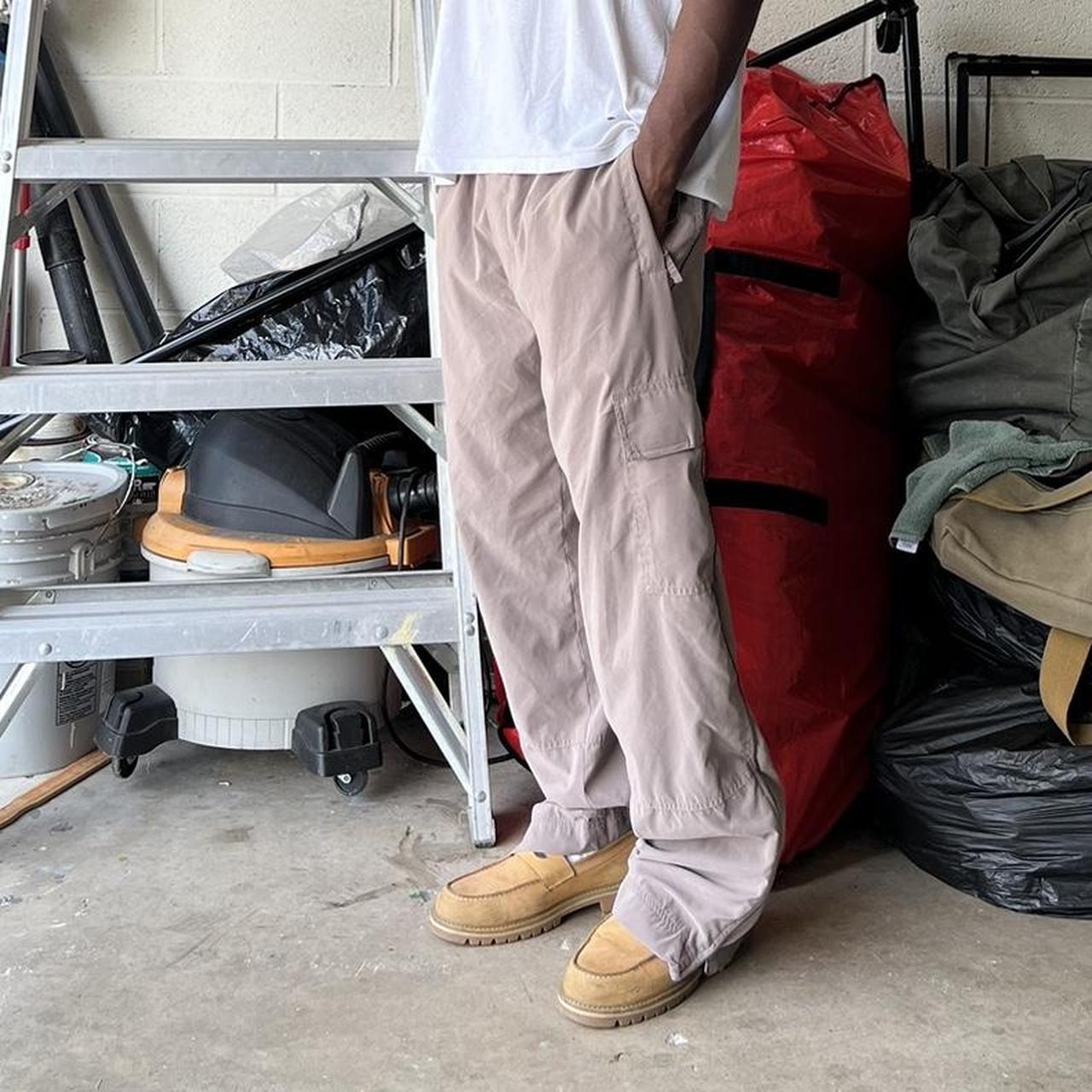 Billabong Men's Cream Trousers Depop