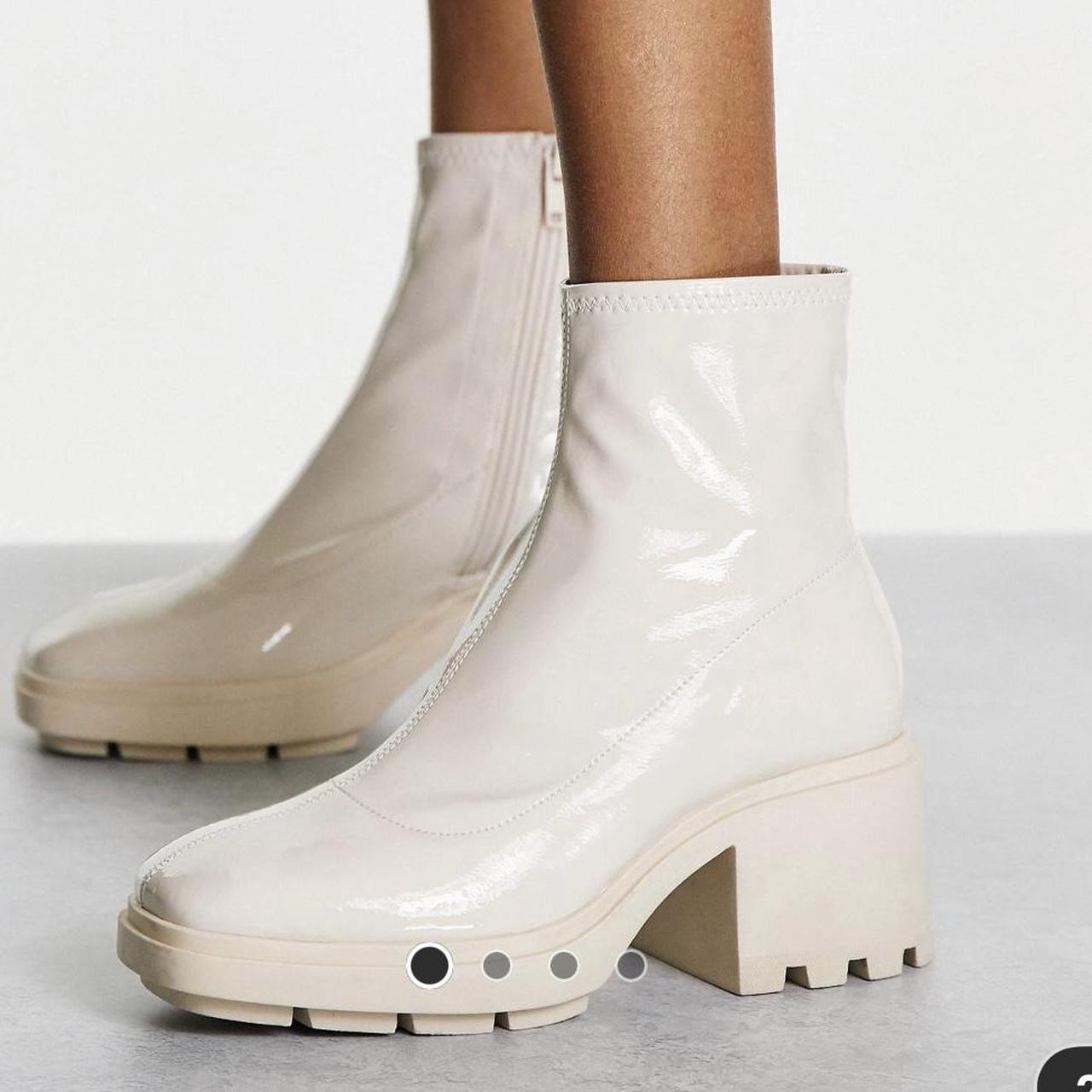 ASOS Topshop Baxter heeled chunky sock boot in