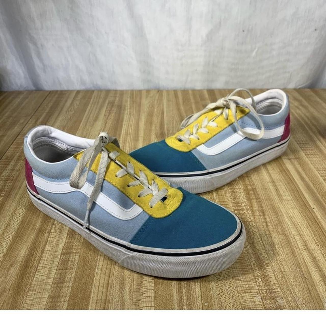 Vans pink hotsell and yellow