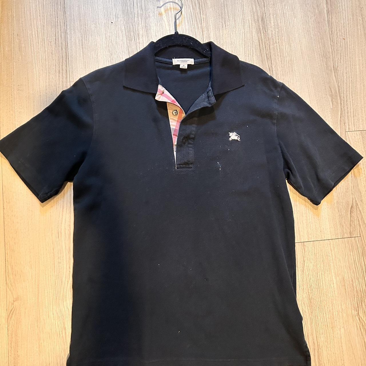 Burberry Men's Black Polo-shirts | Depop