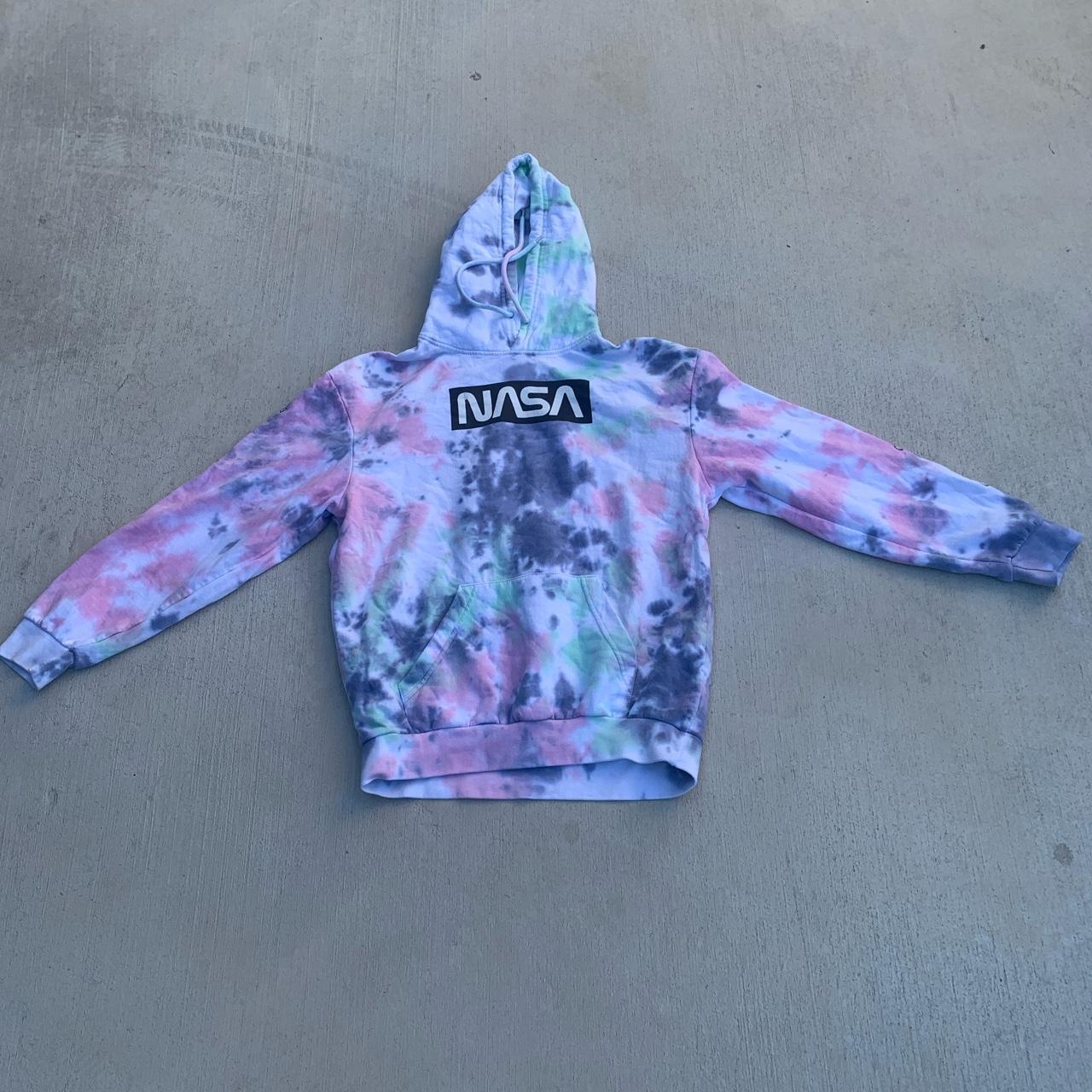 Tie dye nasa top hoodie