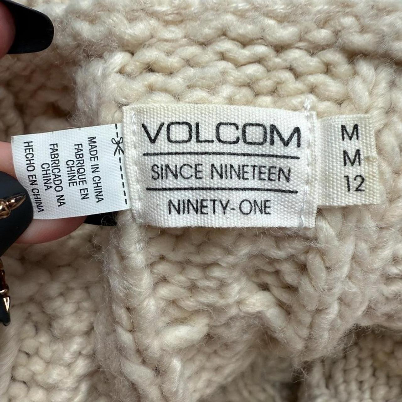 Volcom Women's Sweater - Cream - M – Volcom Cream… - image 3