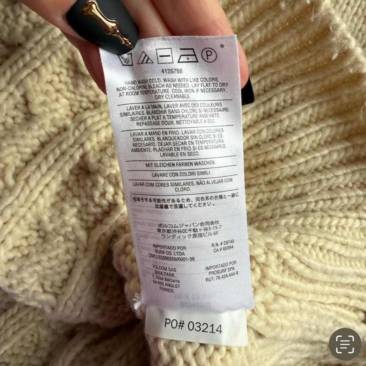 Volcom Women's Sweater - Cream - M – Volcom Cream… - image 6