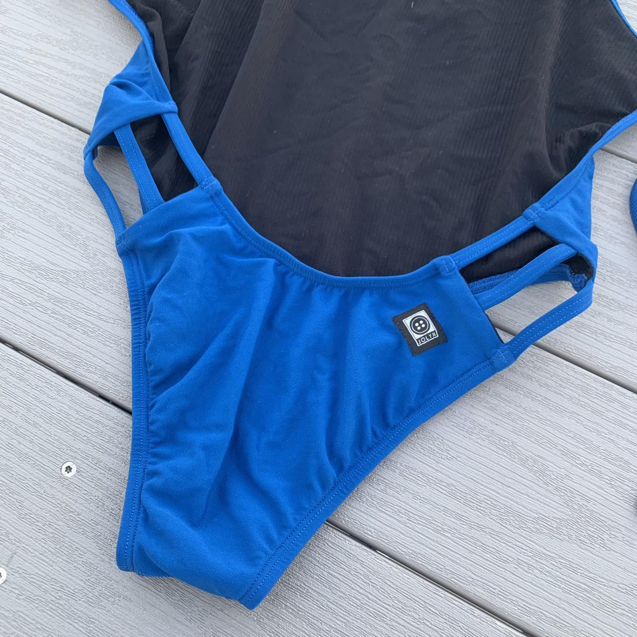 Jolyn Nico 3 Swim Onesie One Piece Blue Bathing Depop