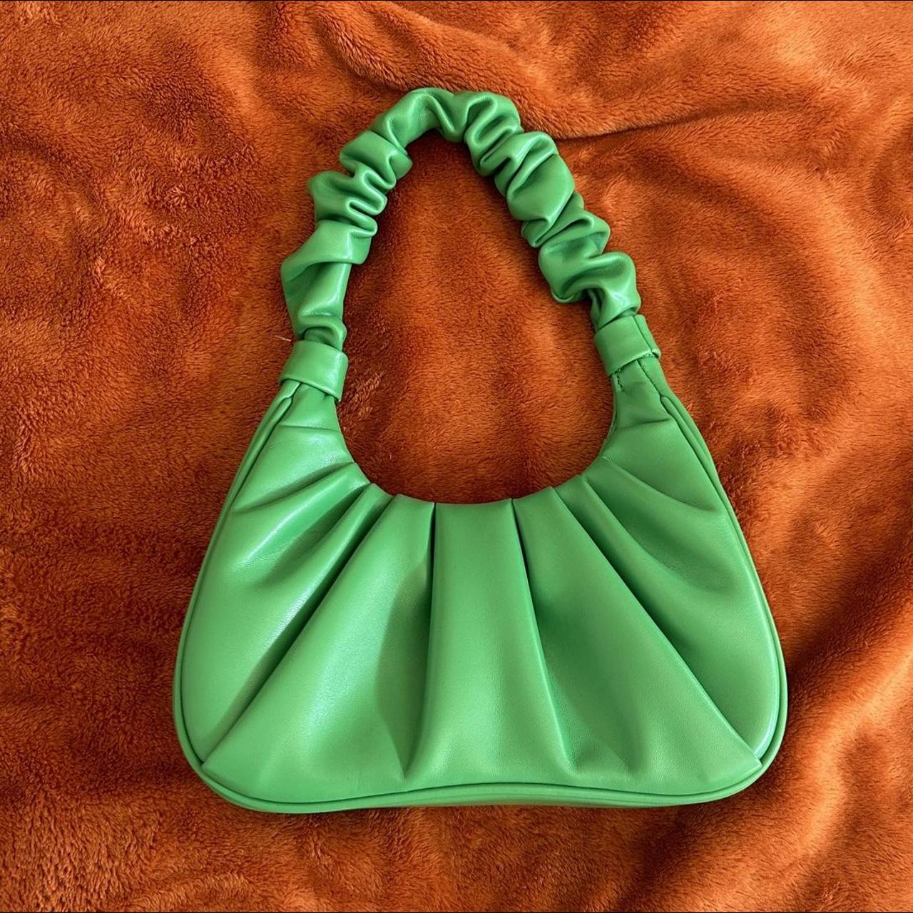 JW Pei Gabbi Ruched Hobo Handbag in Green. Never - Depop