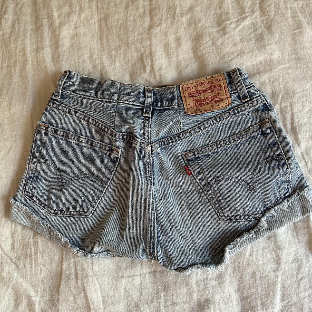 Levi’s 505 high waisted shorts hemmed in the back... - Depop