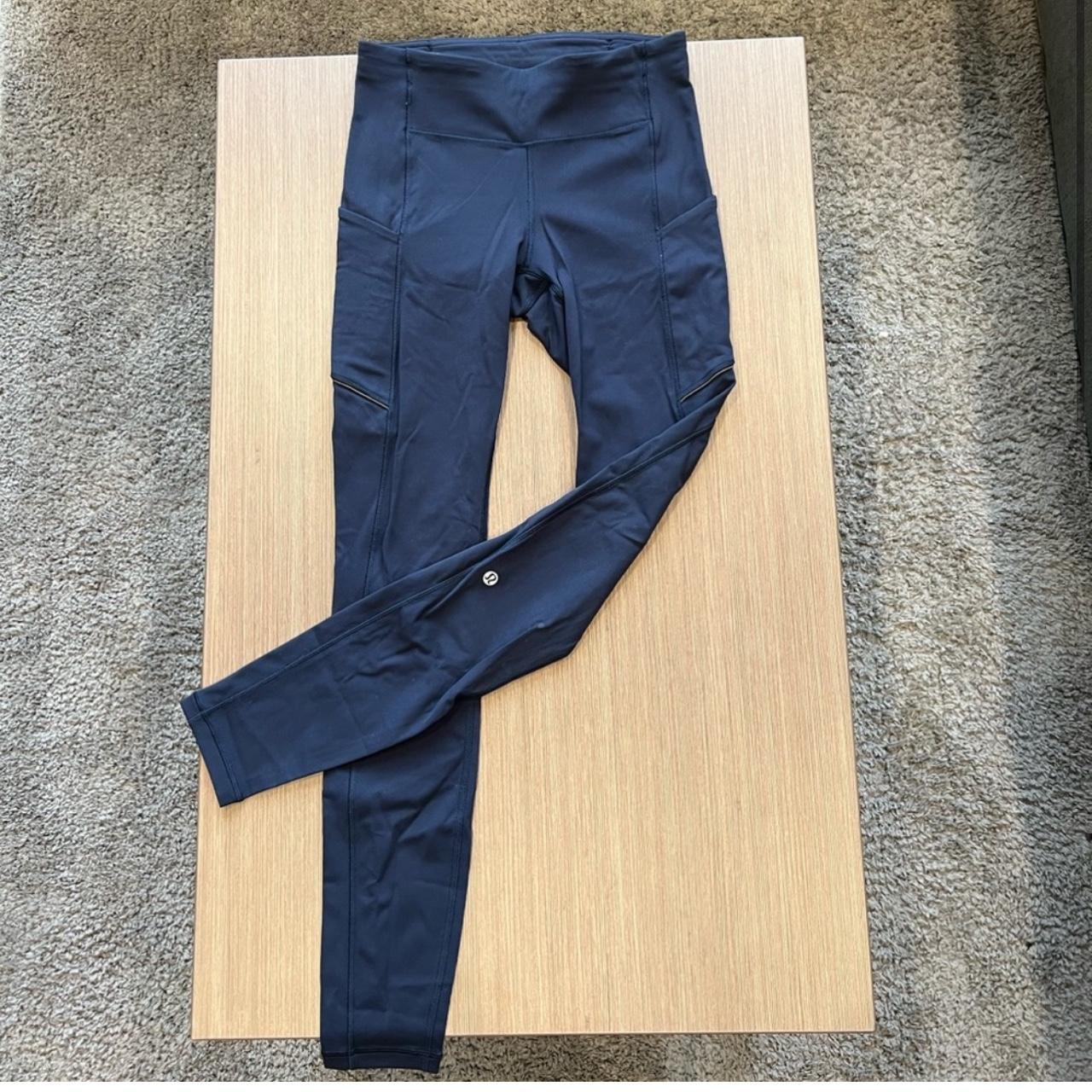 New lululemon tights in stone blue and Nulux fabric. - Depop