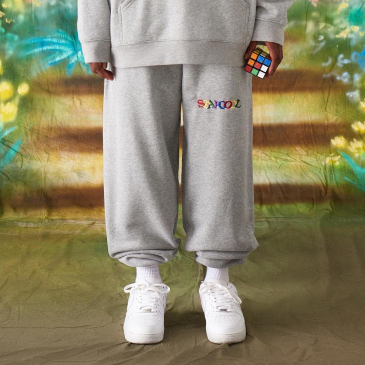 STAY COOL NYC Men's Grey Joggers-tracksuits
