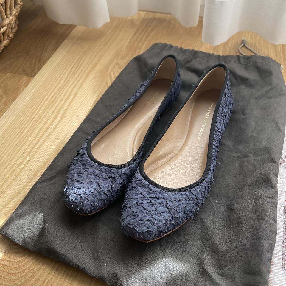 Dark blue perch Proenza Schouler ballet flats. Size Depop