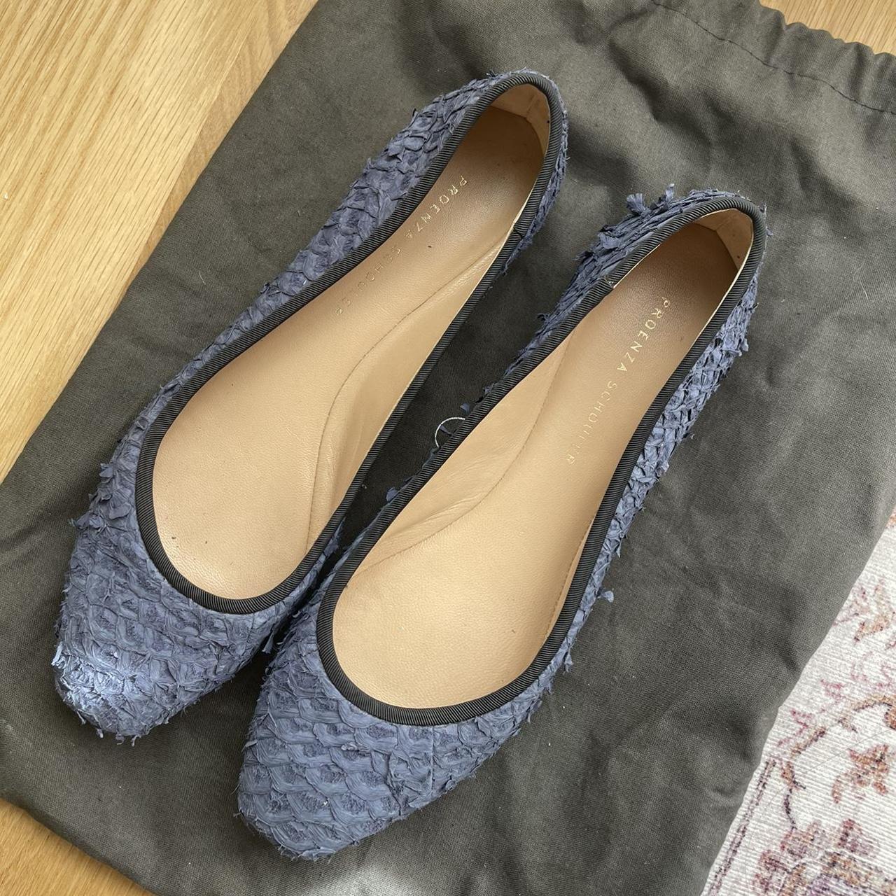 Dark blue perch Proenza Schouler ballet flats. Size Depop