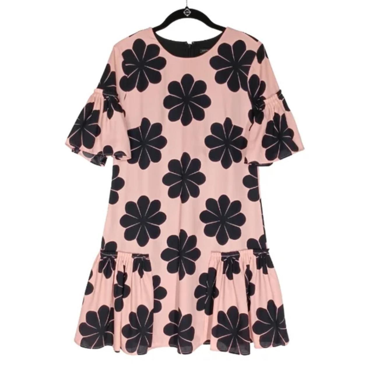 Ann taylor black floral clearance dress