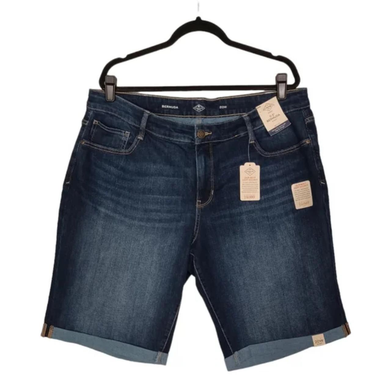 St john's bay hot sale bermuda jean shorts