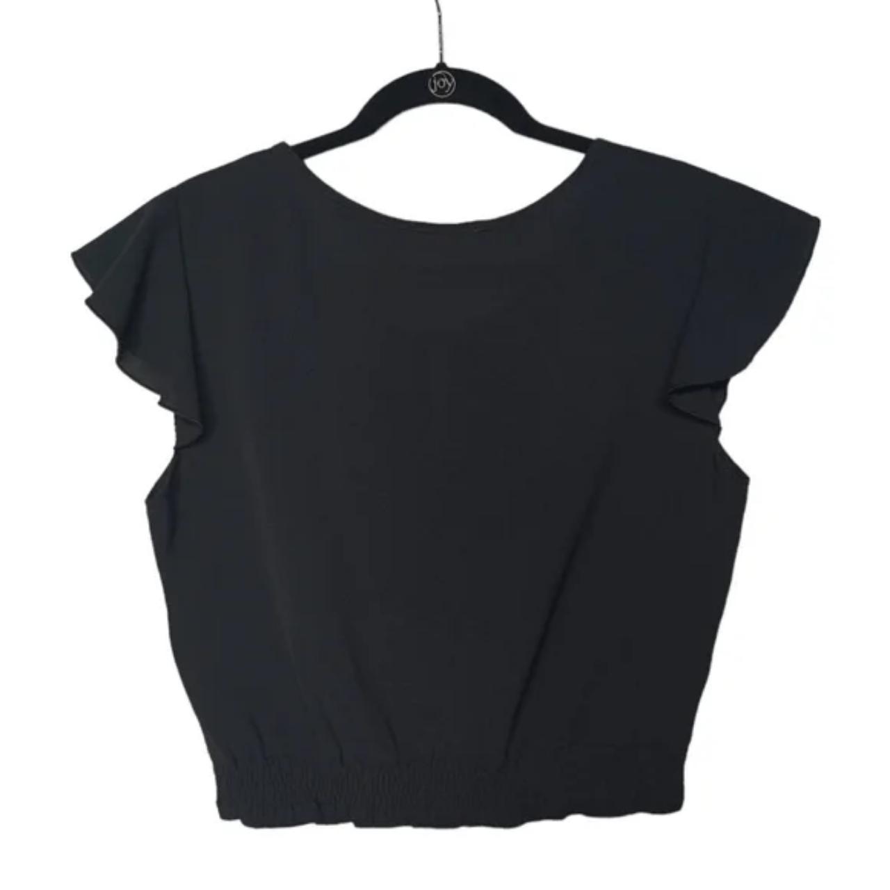 Love J Women's Black and Tan Blouse Depop