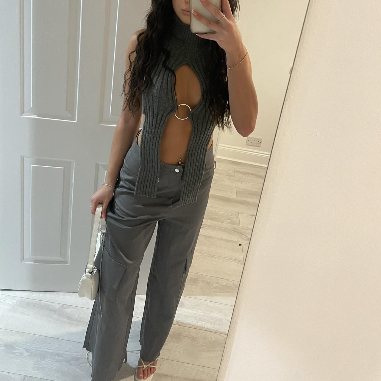 Plt co ord grey cargo trousers and matching grey... - Depop