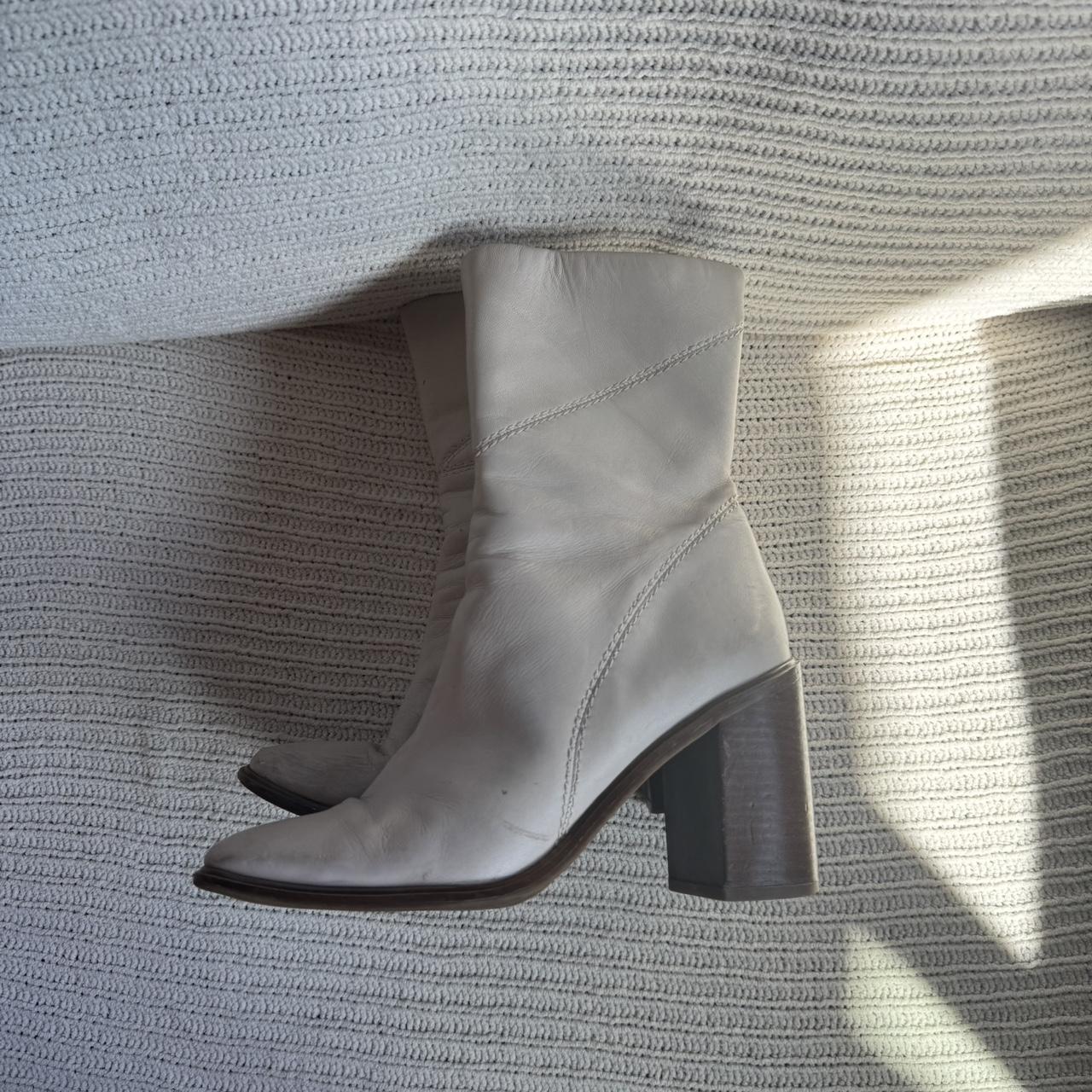 Franco Sarto Women's Ankle Boots White/Cream US – Franco