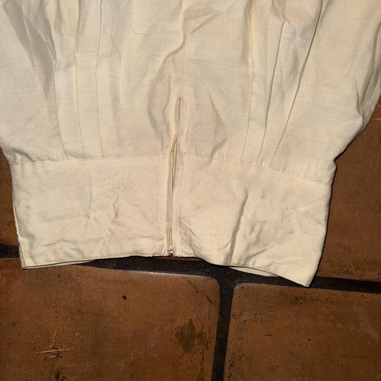 Women's Skirt - White/Cream - S – Vintage 60s cre… - image 4