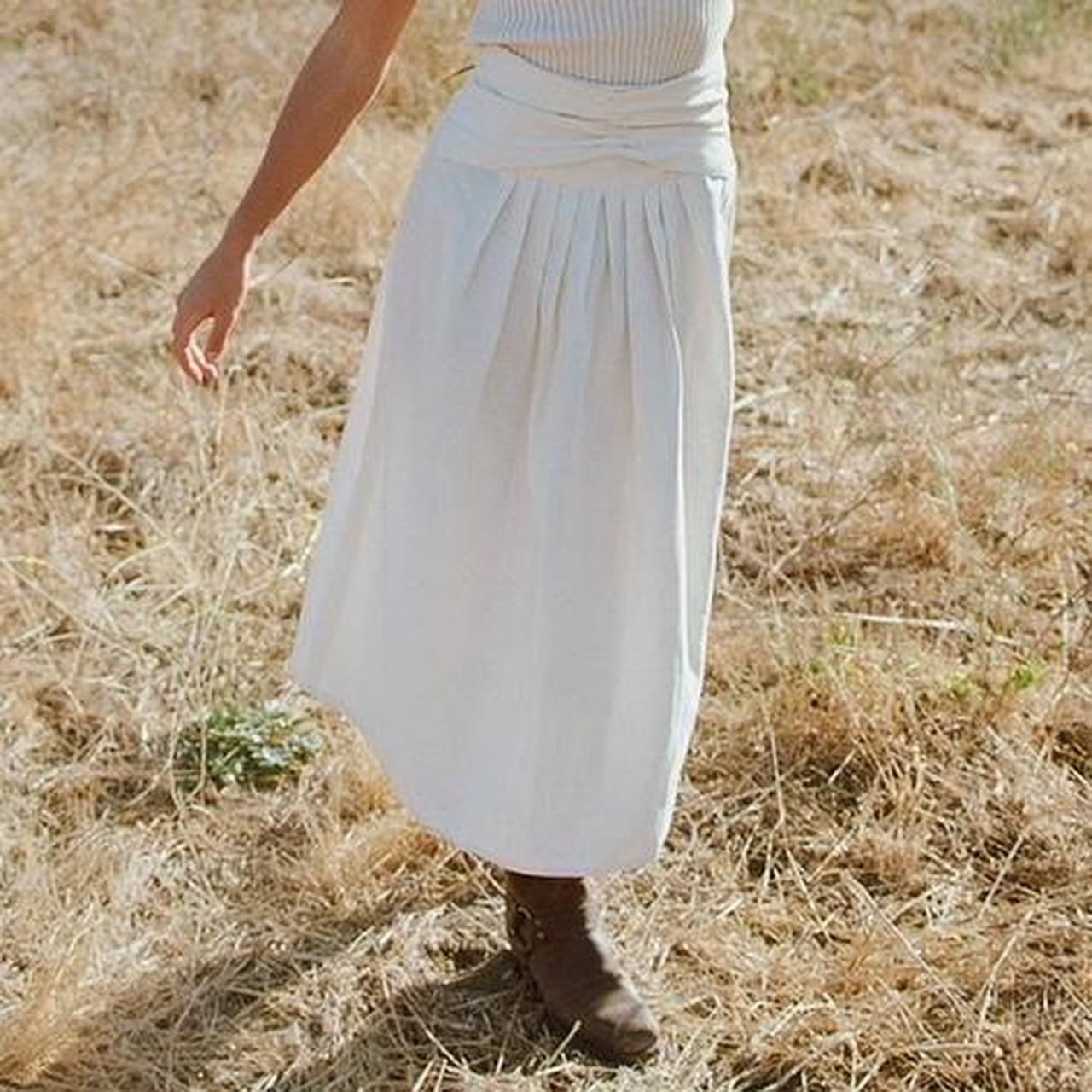 Women's Skirt - White/Cream - S – Vintage 60s cre… - image 6