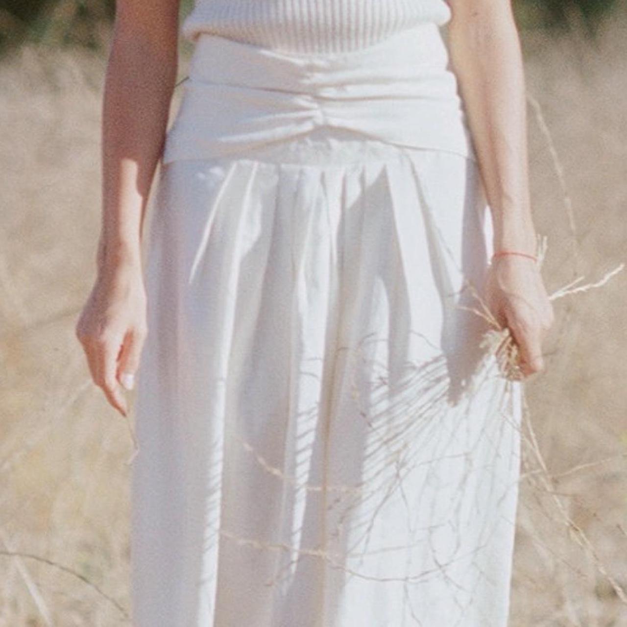 Women's Skirt - White/Cream - S – Vintage 60s cre… - image 7