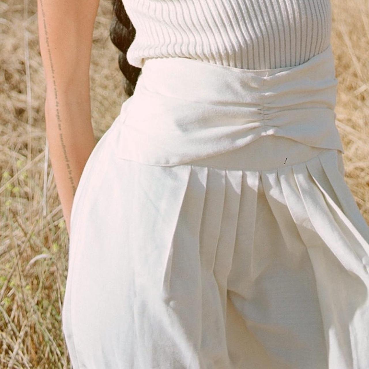 Women's Skirt - White/Cream - S – Vintage 60s cre… - image 8