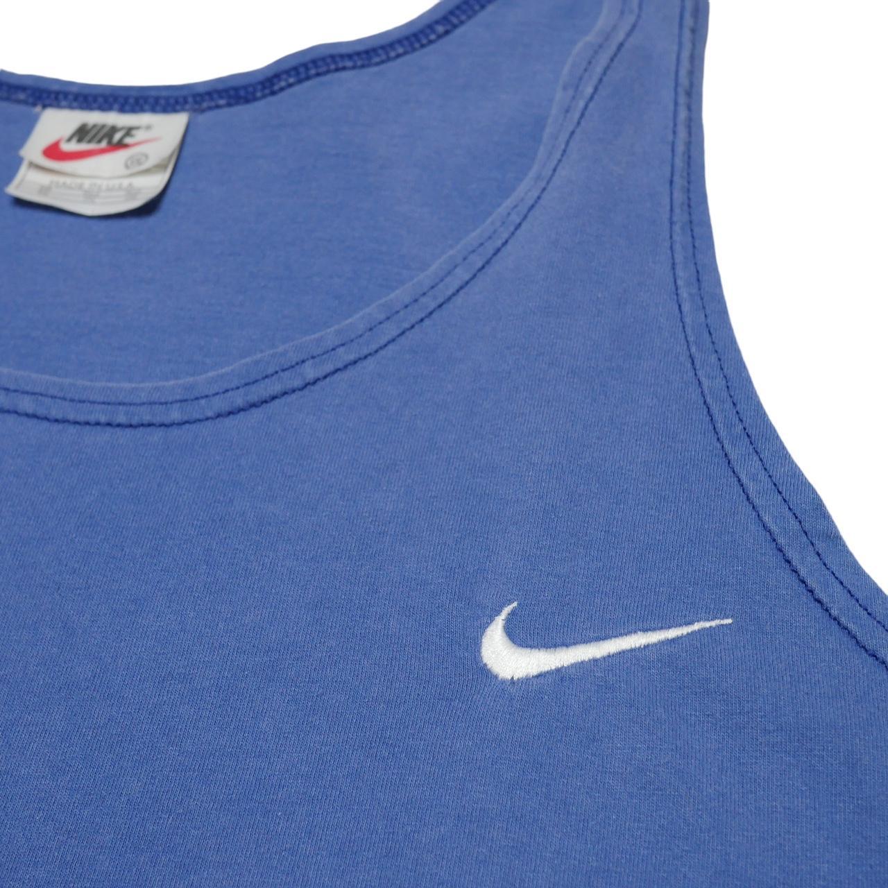 Nike Men's Blue and White Vest (2)
