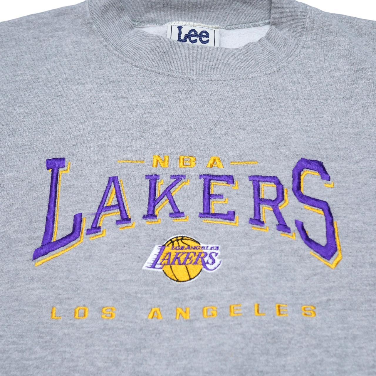 NBA Los Angeles Lakers Crewneck Sweatshirt Pit to... - Depop