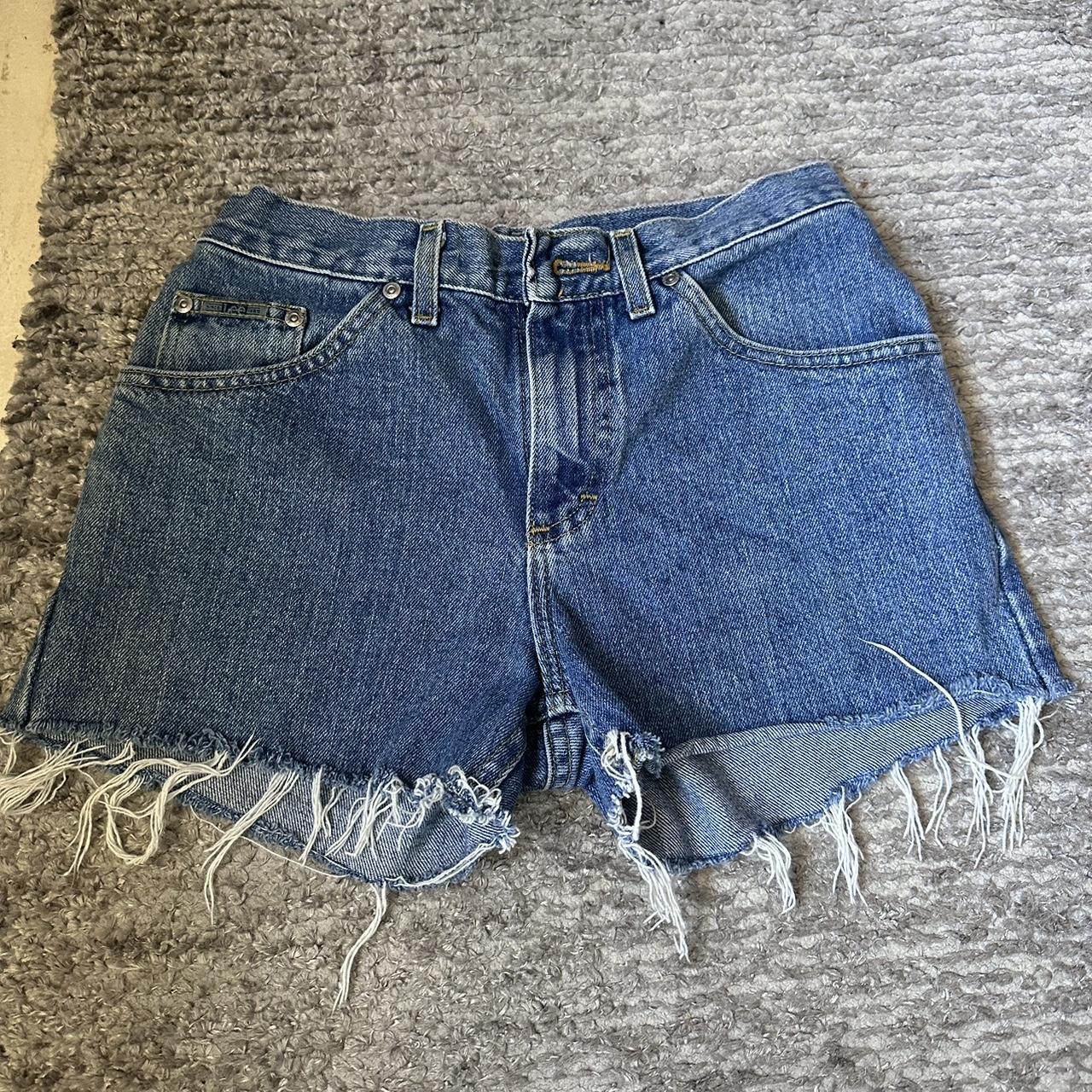 Vintage 2000s Lee daisy duke denim booty... - Depop