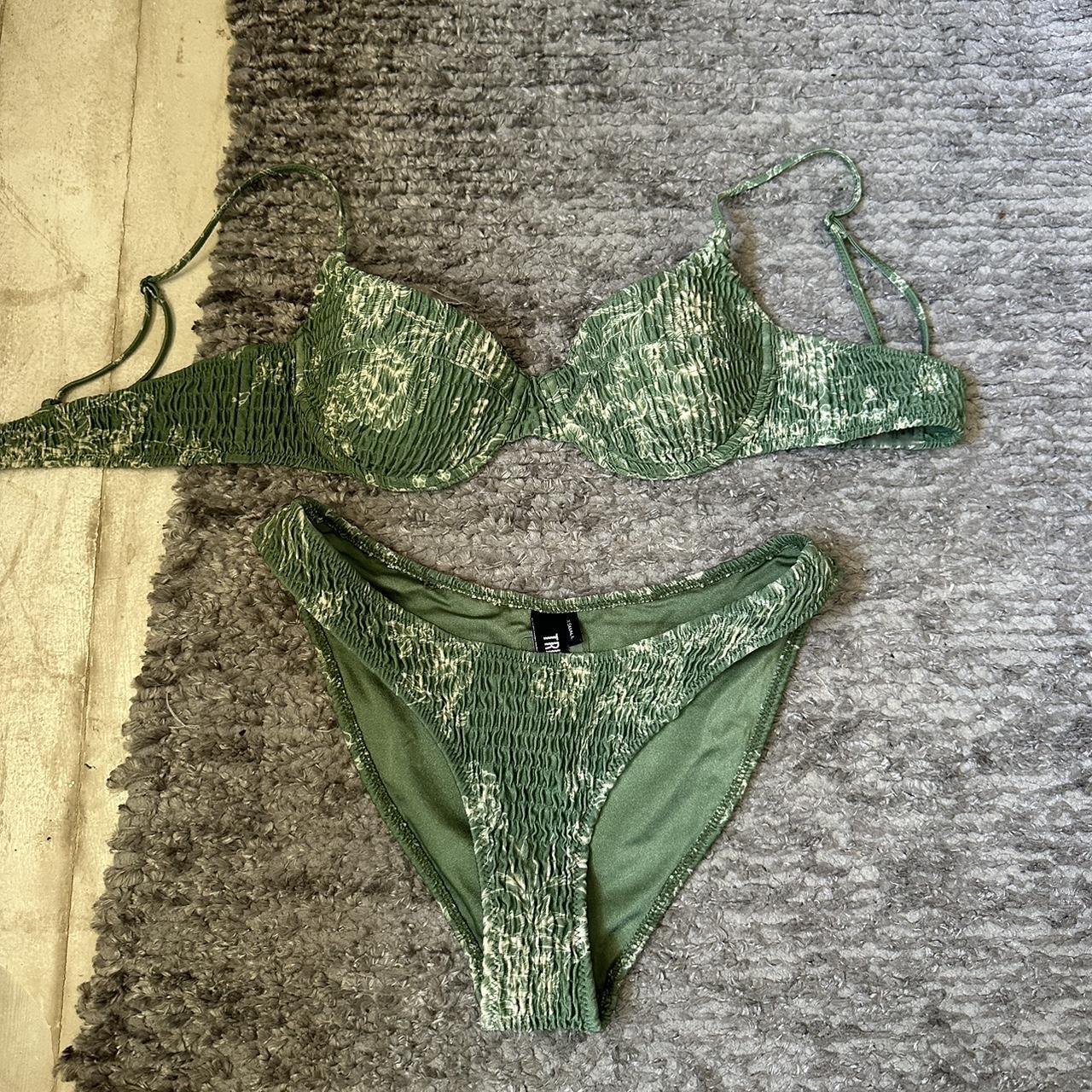 Green Vinca Triangl Bikini So Cute Top Is Xs And Depop