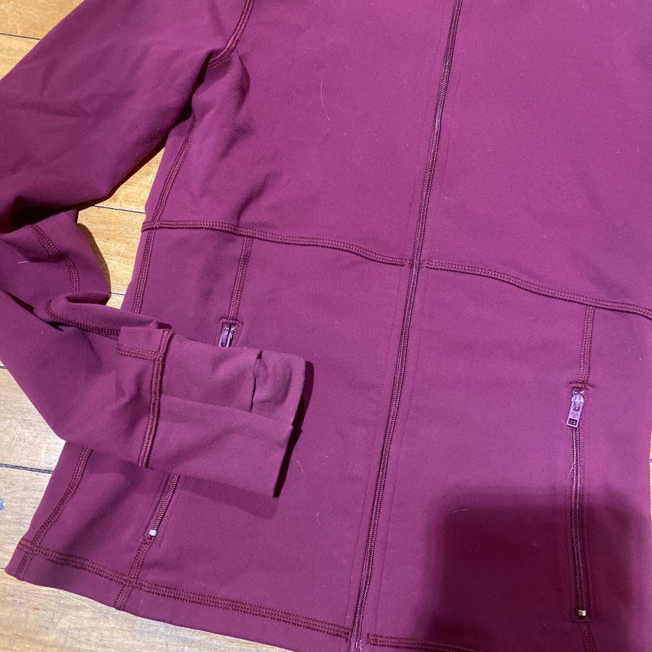 Aritzia Women's Burgundy Jacket Depop