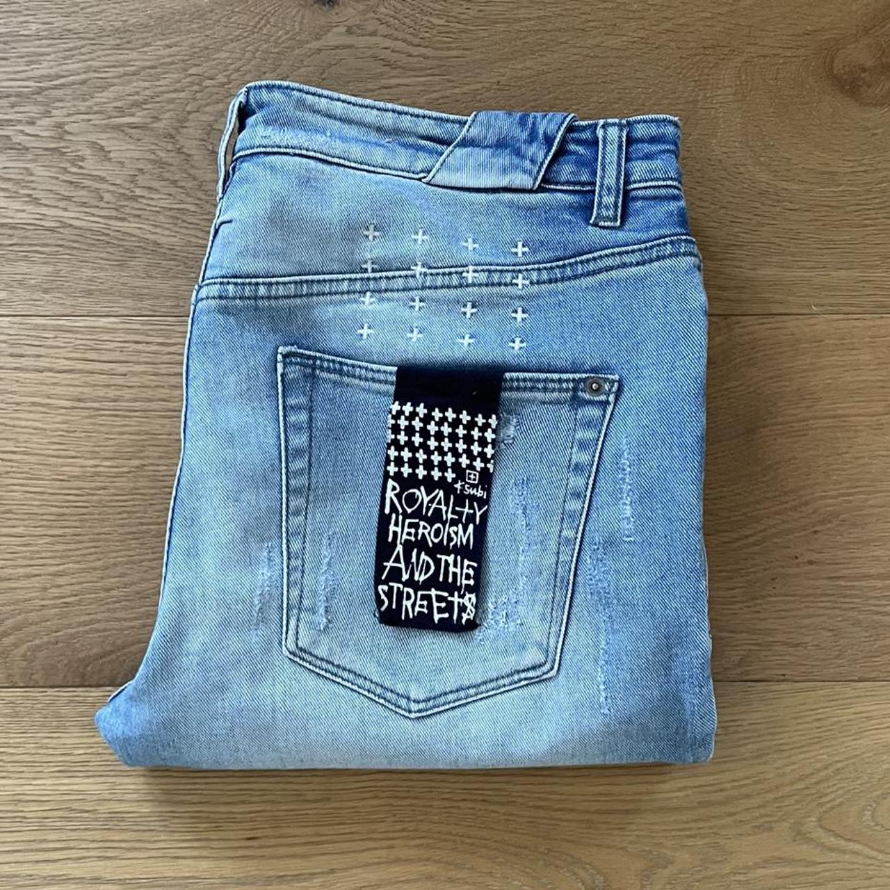 Ksubi Jeans in a light blue wash (33) RRP :... - Depop