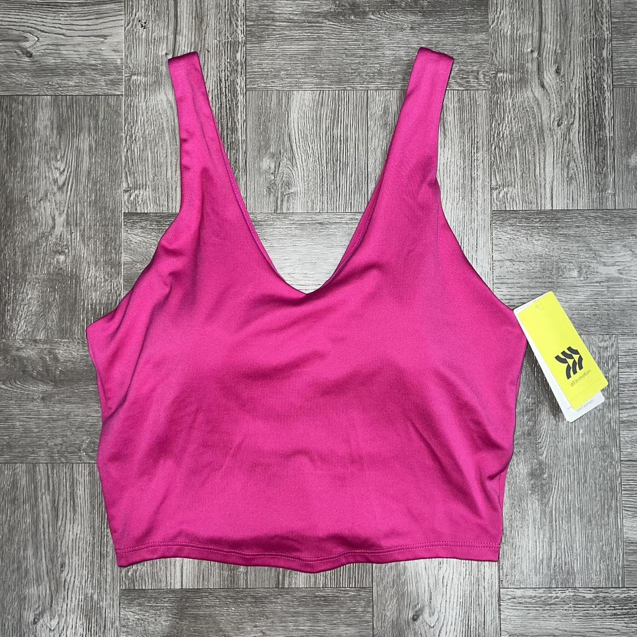 All in Motion Women's Pink and Purple Crop-top