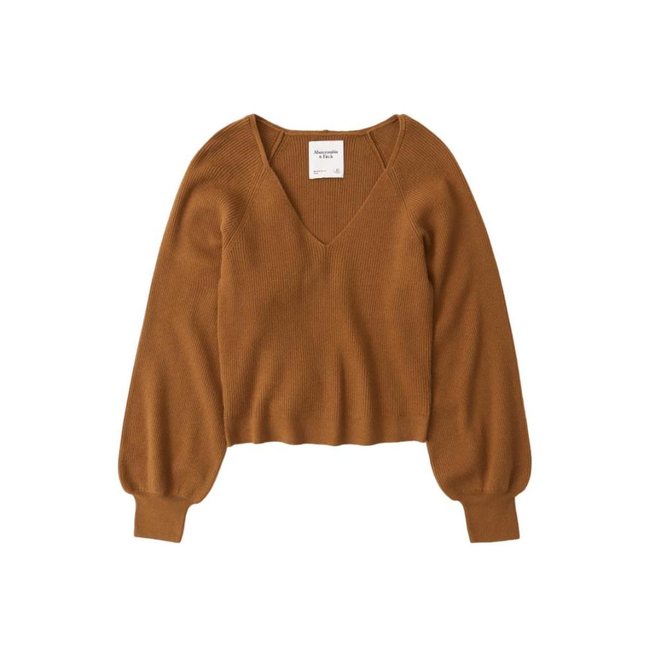 Abercrombie puff sleeve sweater hotsell