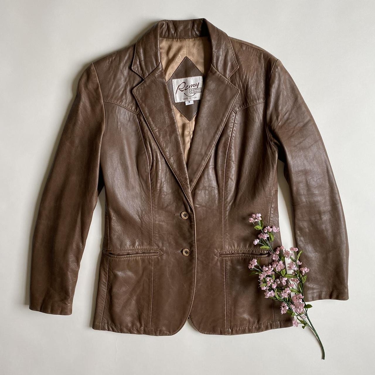 Gucci leather-jacket-vintage - Depop