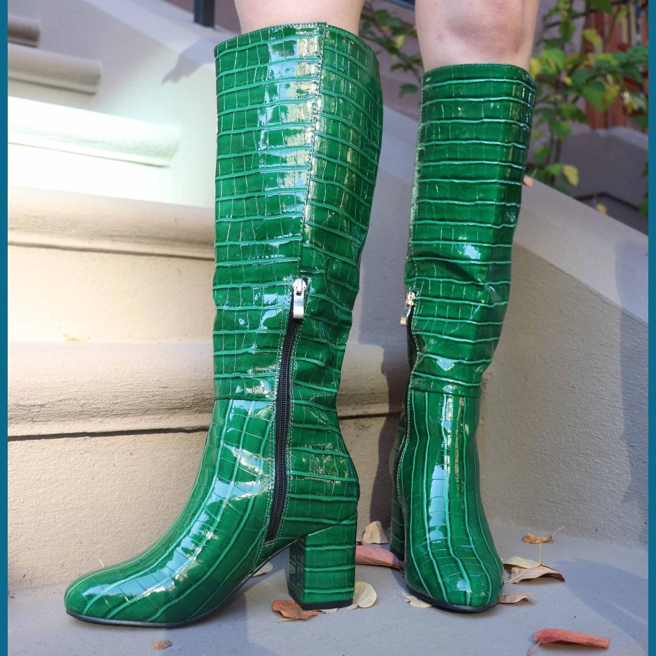 Faux alligator hot sale boots