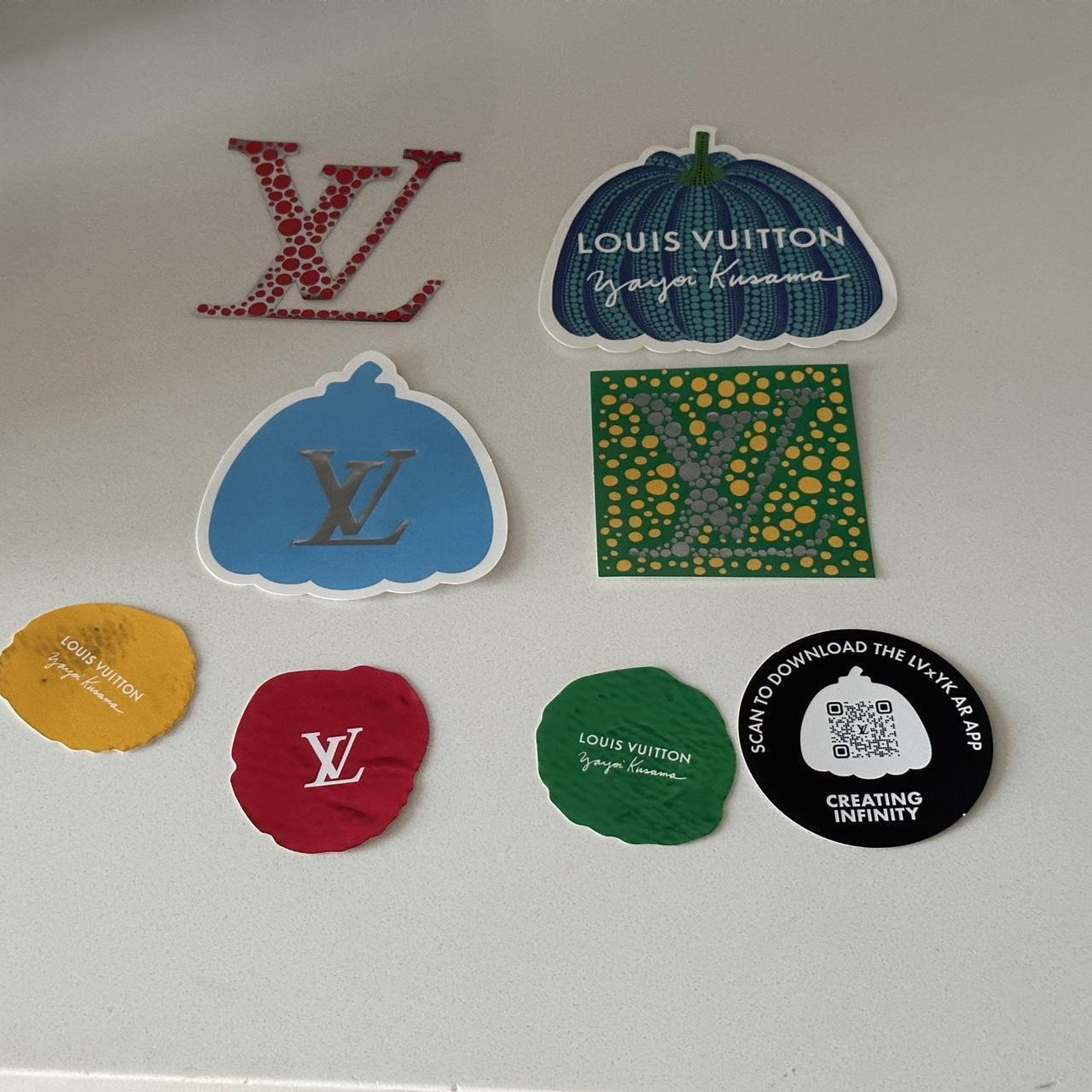 Yayoi Kusama x Louis Vuitton stickers. In new - Depop