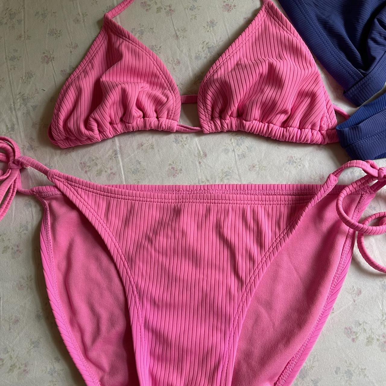 Stone Fox Swim Women's Pink and Blue Bikinis-and-tankini-sets | Depop