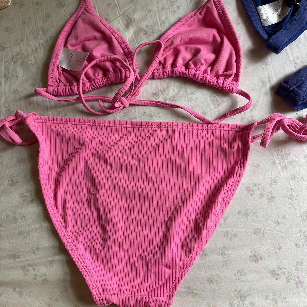 Stone Fox Swim Women's Pink and Blue Bikinis-and-tankini-sets | Depop