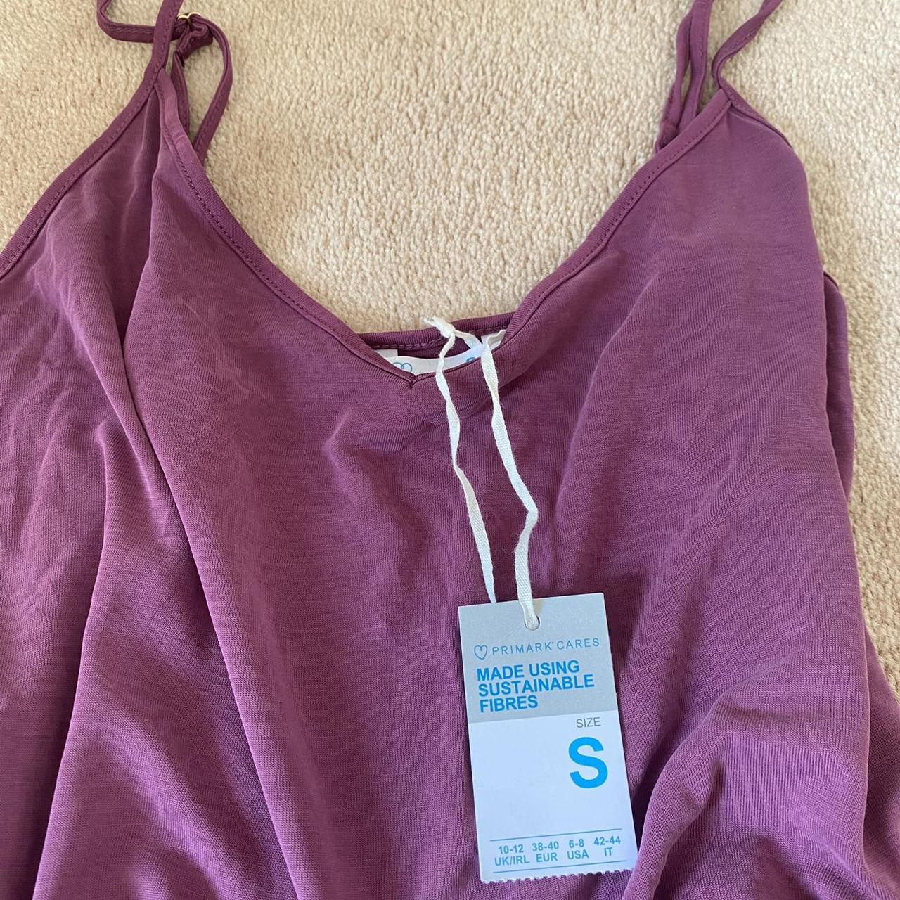 Primark plum slip on flowy dress Size S / fits... Depop