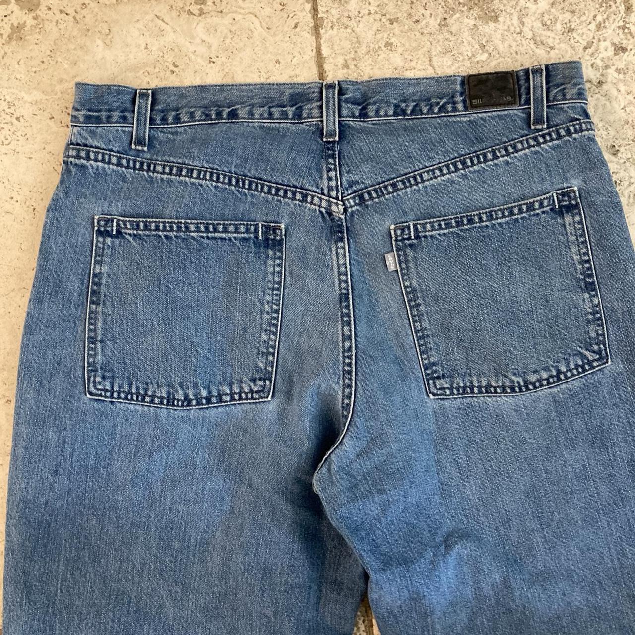 Vintage baggy Levi’s silver tab jeans Size 38w... - Depop