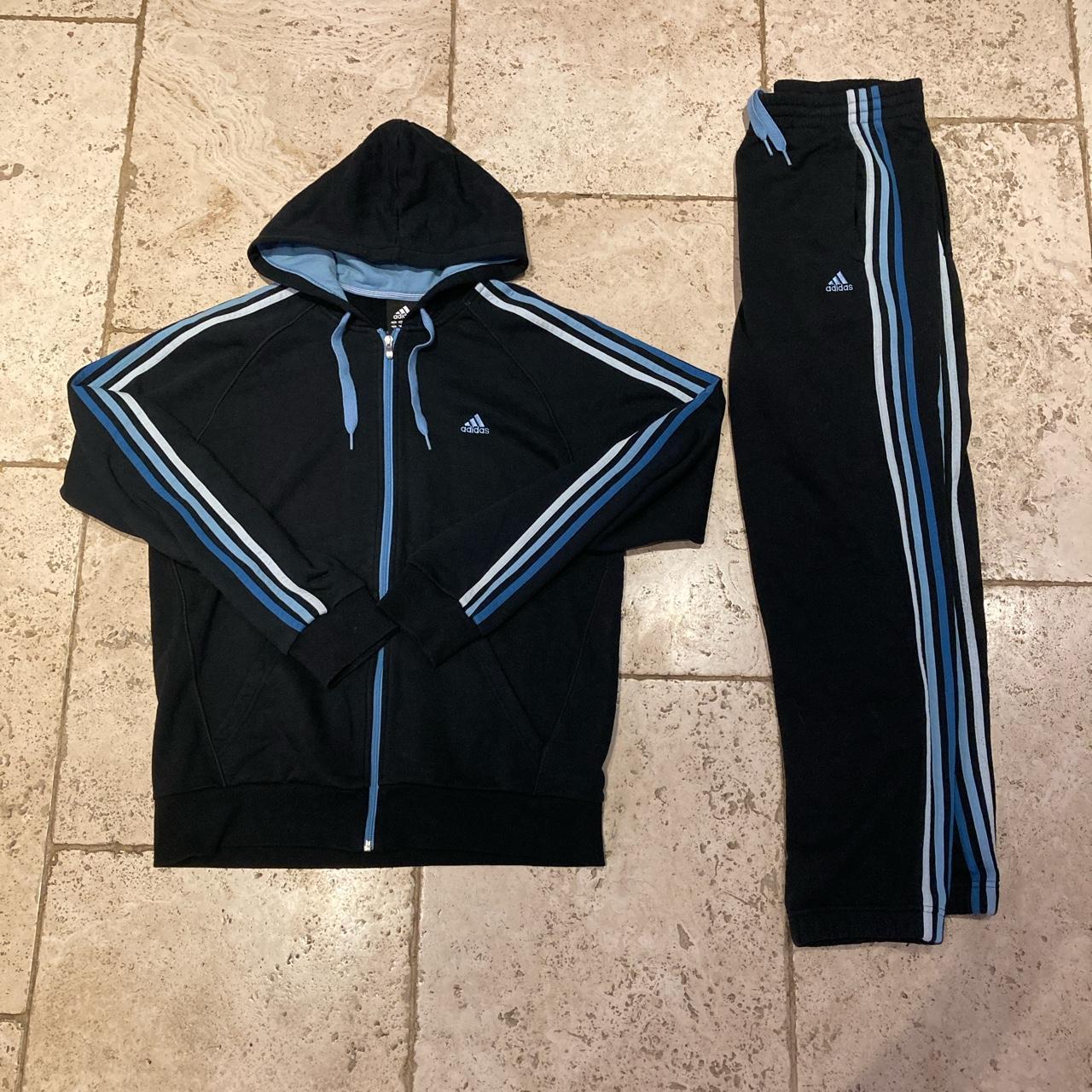 Vintage adidas performance essentials tracksuit... - Depop