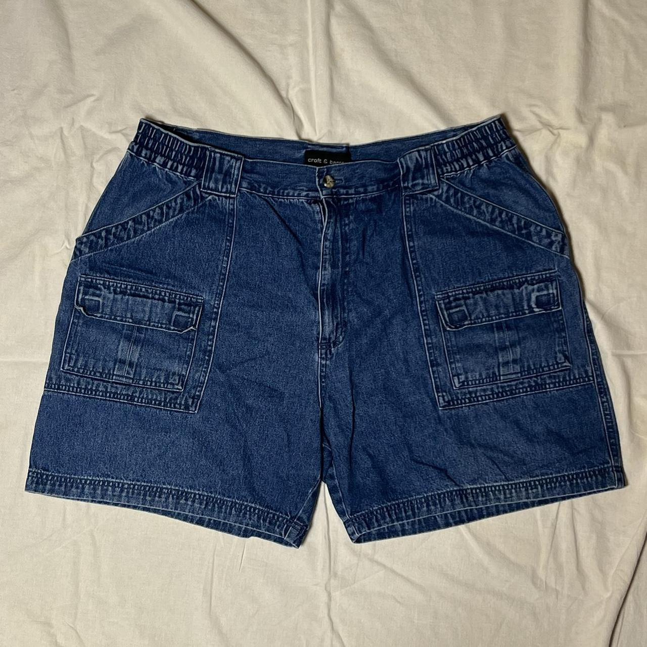 Denim cargo shorts These shorts look super cool and... - Depop