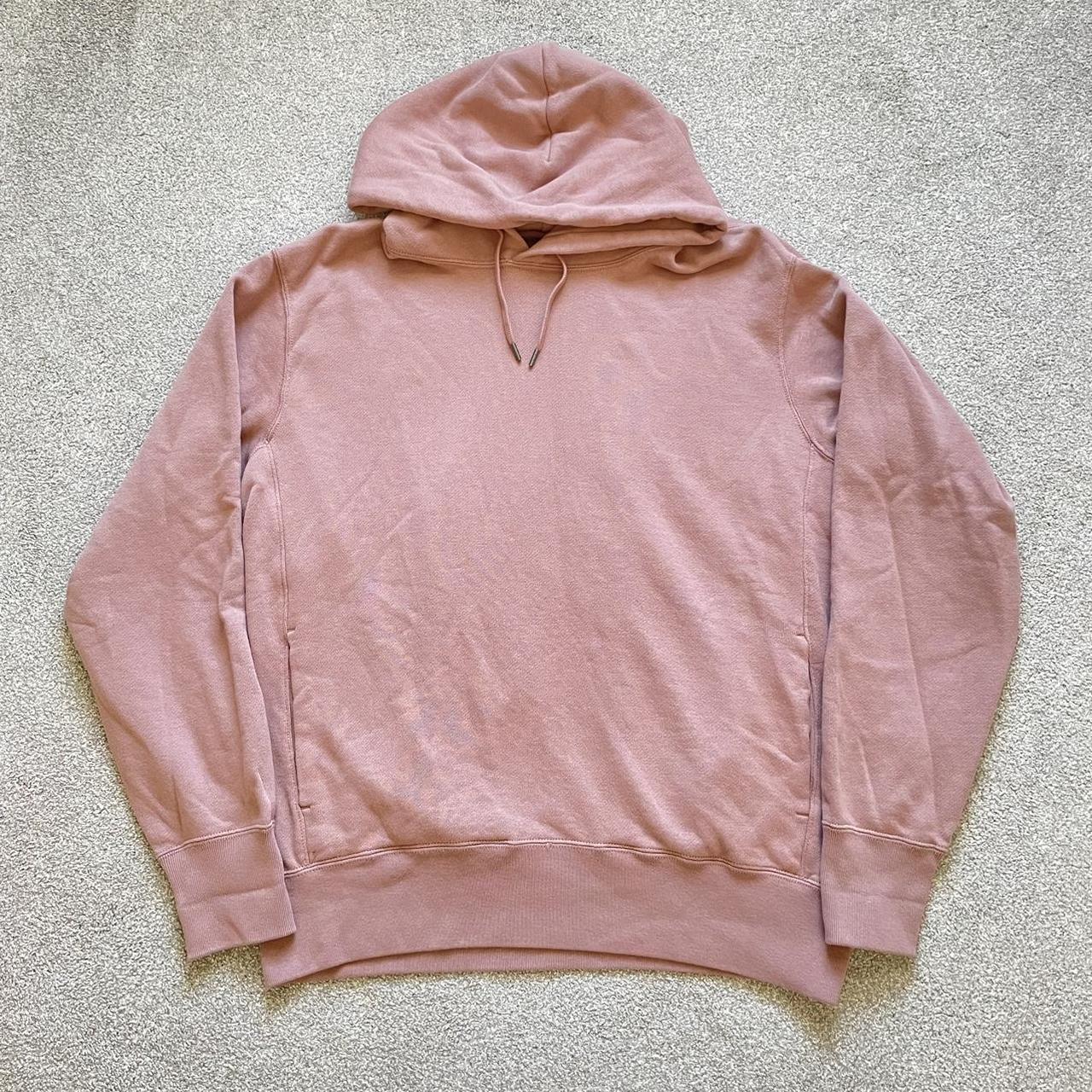 faded pink uniqlo hoodie - Depop