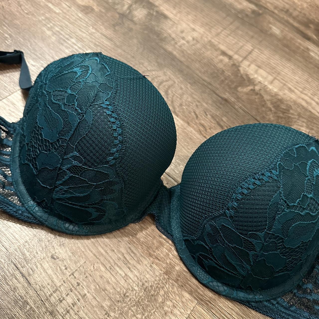 target auden brand emerald green push up bra! size 36D Depop