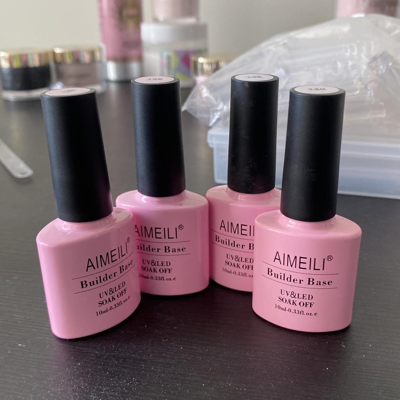 Aimeili builder base gel polishes, selling together.... Depop