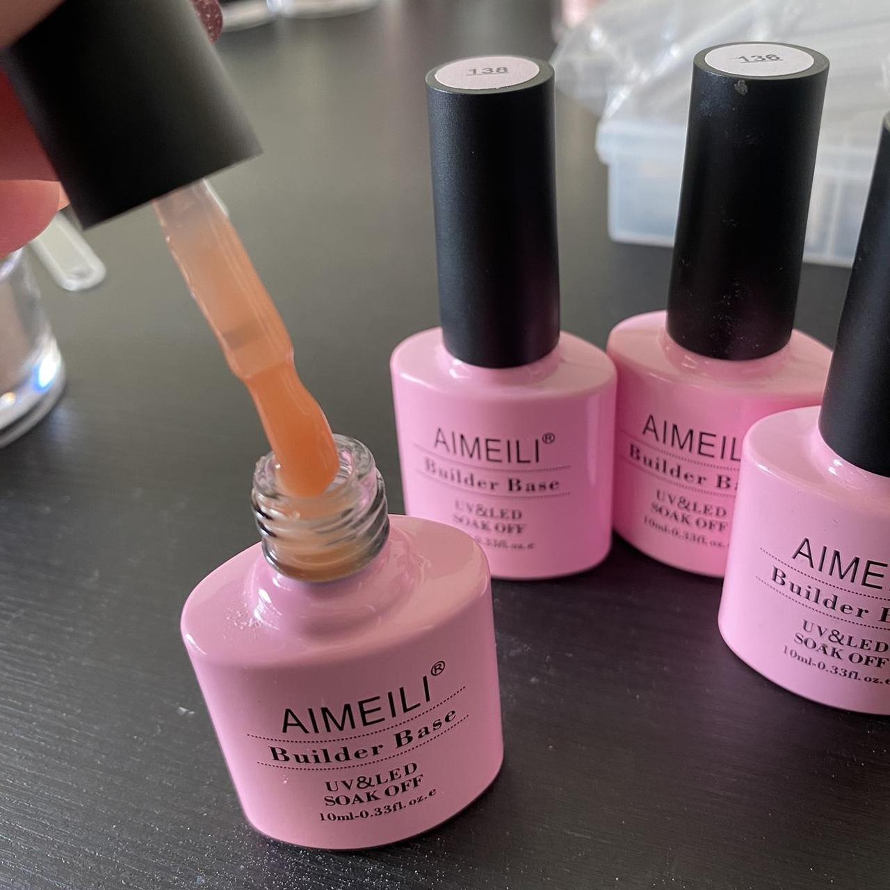Aimeili builder base gel polishes, selling together.... Depop