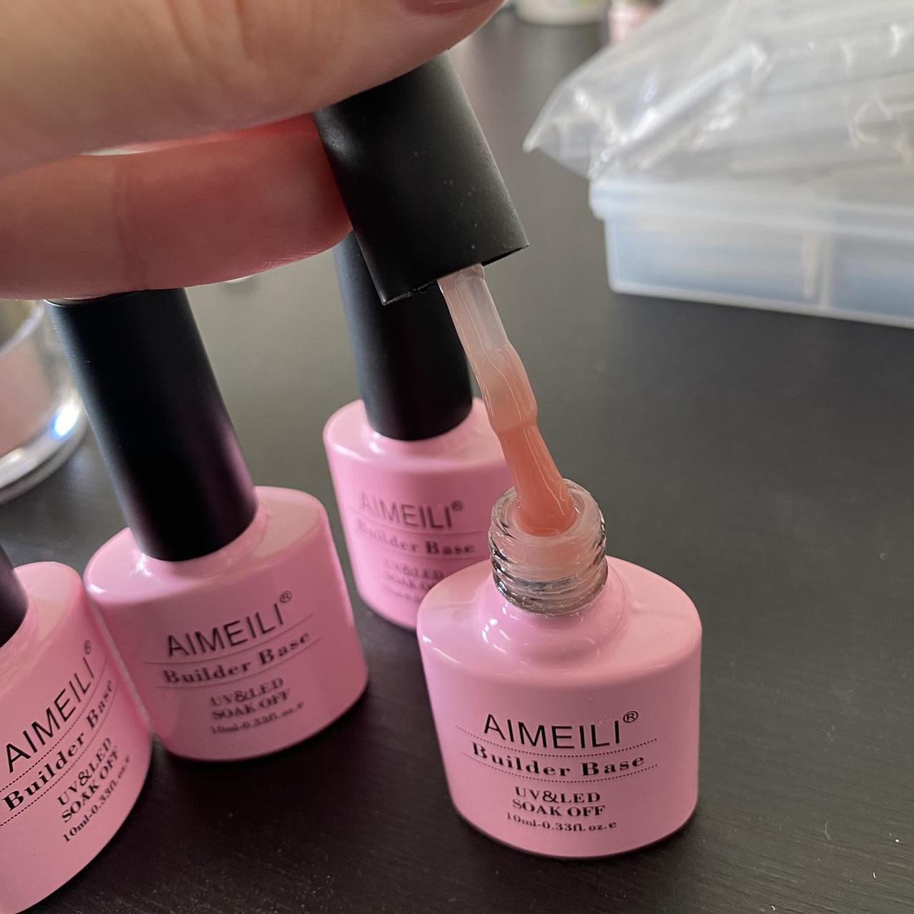 Aimeili builder base gel polishes, selling together.... Depop
