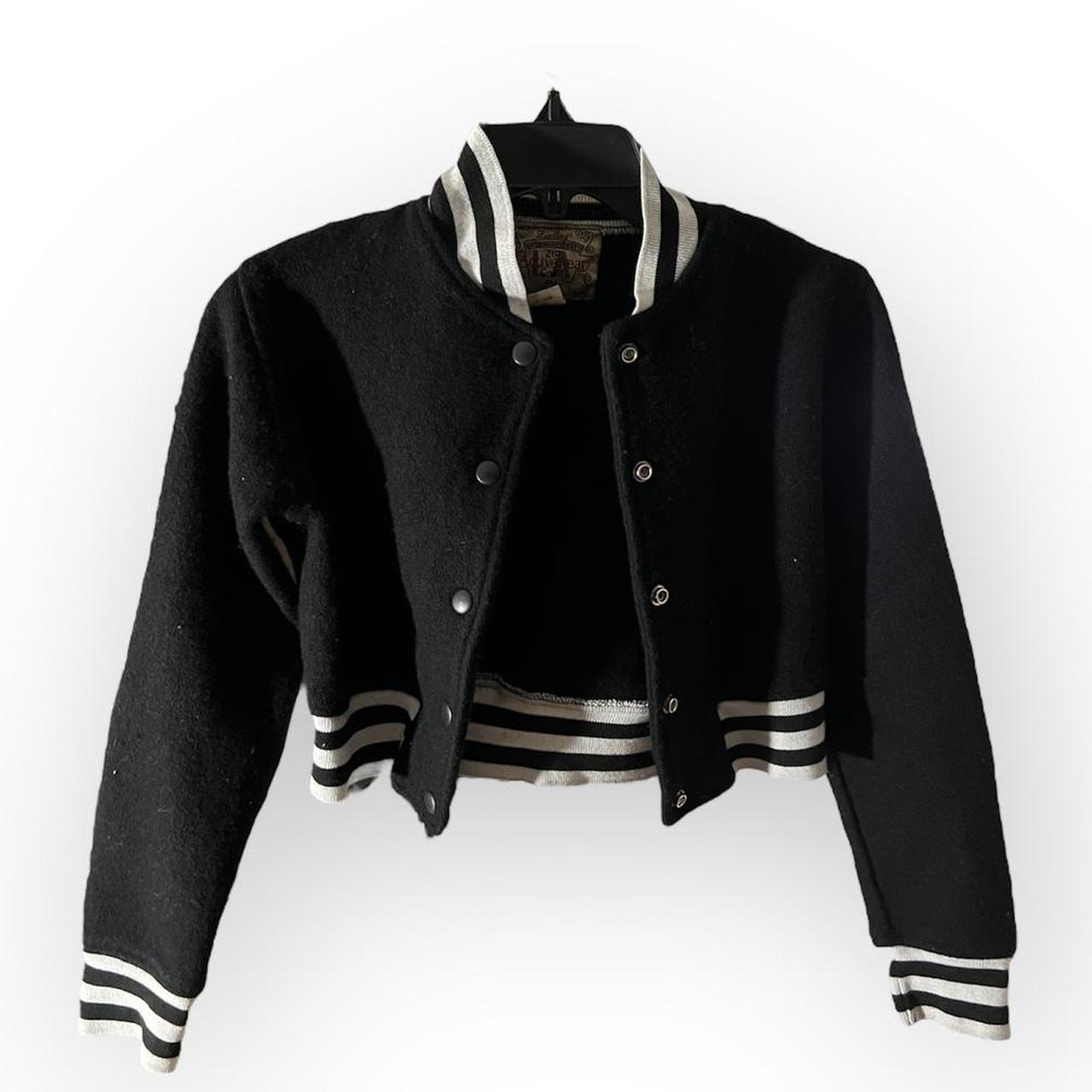 American Vintage Women's Varsity Jacket - Black - S
